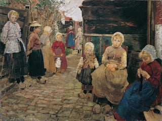 Fritz von Uhde - Children of fishermen in Zandvoort.webp