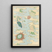 Bijutsukai Pl208 - Furuya Korin — inramlat konstverk på väggen