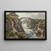 Pont sur l'Aar au passage du Grimsel - Gabriel Lory le Jeune — inramlat konstverk på väggen