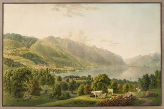 Gabriel Lory the Younger - Vue de Clarens et de lextrmit orientale du lac de Genve.webp