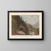 Vue de l'entrée de la dernière galerie dessinée du côté du Simplon - Gabriel Lory le Jeune — inramlat konstverk på väggen