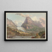 Le Glacier inférieur du Grindelwald le Mont Eiger - Gabriel Lory l'Ancien — inramlat konstverk på väggen