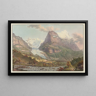 Gabriel Lory the older - Le Glacier inferieur du Grindelwald le Mont Eiger.webp