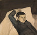 en liggande pojke - Magnus Enckell — vy av konstverket