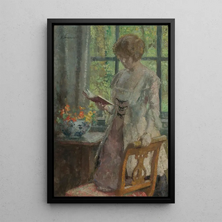 Gari Melchers - Young Woman Reading.webp