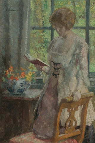 Gari Melchers - Young Woman Reading.webp