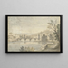 Vue du Ponte Molle à Rome - Gaspar Van Wittel — inramlat konstverk på väggen
