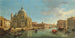 Vue de Santa Maria della Salute à Venise depuis l'entrée du Grand Canal - Gaspar Van Wittel — vy av konstverket