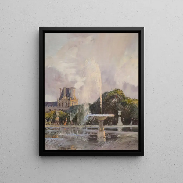 Gaston La Touche - A Water Fountain in the Tuileries.webp