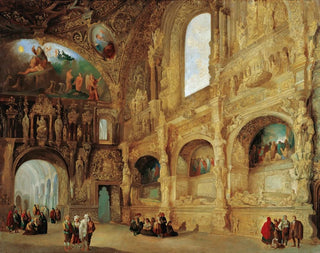 Genaro Prez Villaamil - The Chapel Of The Benavente Family In Medina De Rioseco.webp