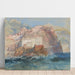 Gênes målning, vy från havet, tittar mot kyrkan Santa Maria Assunta de Carignano - Joseph Mallord William Turner