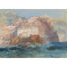 Gênes målning, vy från havet, tittar mot kyrkan Santa Maria Assunta de Carignano - Joseph Mallord William Turner