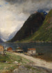Landskapsbild av fjord - Georg Anton Rasmussen — vy av konstverket