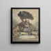 Esquisse d'autoportrait - Georg Friedrich Schmidt — inramlat konstverk på väggen