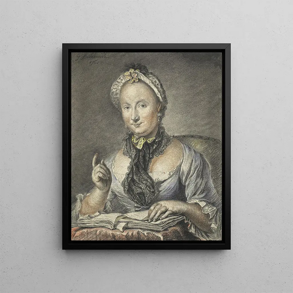Georg Friedrich Schmidt - The Artists Wife With A Book.webp