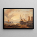 Vue du port - Georg Gillis van Haanen — inramlat konstverk på väggen