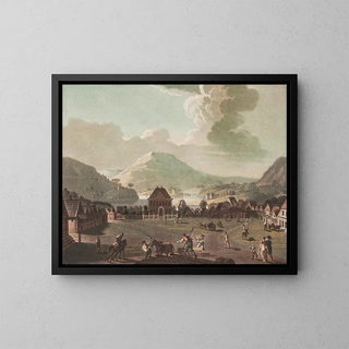 Georg Haas - Vue dune Place dans la ville de Bergen.webp