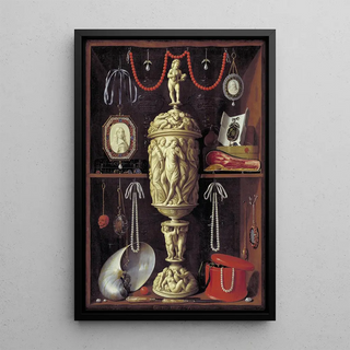Georg Hainz - A Cabinet With Objects Of Art.webp