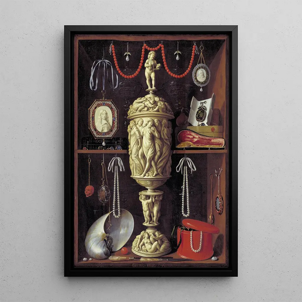 Georg Hainz - A Cabinet With Objects Of Art.webp