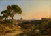 Vue de Rome avec Saint-Pierre depuis la Villa Doria Pamphili - Georg Kobell — vy av konstverket
