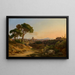 Vue de Rome avec Saint-Pierre depuis la Villa Doria Pamphili - Georg Kobell — inramlat konstverk på väggen