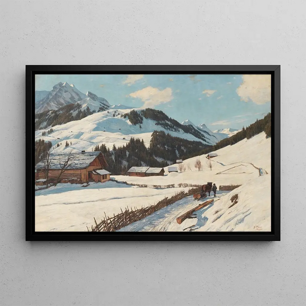 Georg Macco - Sonniger Wintertag in den Bergen.webp