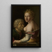Caritas Romana - Georg Pencz — inramlat konstverk på väggen