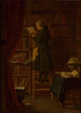 I biblioteket - Georg Reimer — vy av konstverket