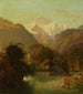 La vue sur la Jungfrau près d'Interlaken - Georg Rudolf König — vy av konstverket