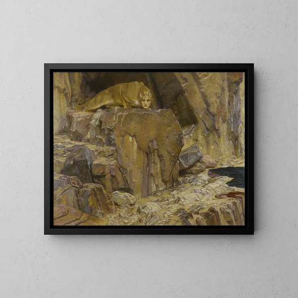 La Sphinx - Georg von Rosen — inramlat konstverk på väggen