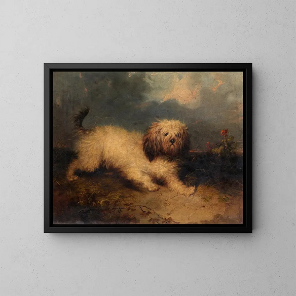 En hund - George Armfield — inramlat konstverk på väggen