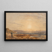 Les Aiguilles depuis Alum Bay, île de Wight, au coucher du soleil - George Barret le Jeune — inramlat konstverk på väggen