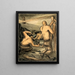 Les mineurs de charbon au travail pour couper le charbon et le soutenir - George Bissill — inramlat konstverk på väggen