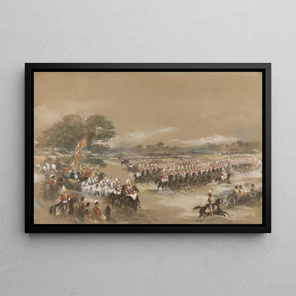 George Bryant Campion - Royal Review at Windsor Queen Victoria and Khedive Ismail Pashe of Egypt June 26th 1868.webp