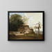 Scène de cottage - George Caleb Bingham — inramlat konstverk på väggen