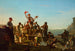 Joyeux bateliers à plat fond au port - George Caleb Bingham — vy av konstverket