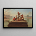 Le Joyeux Batelier - George Caleb Bingham — inramlat konstverk på väggen