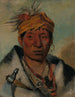 Ah-Yaw-Ne-Tak-Or-Ron en krigare - George Catlin — vy av konstverket