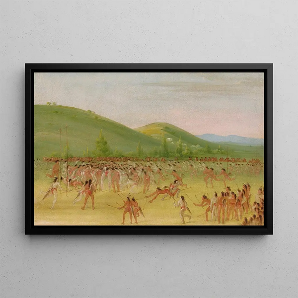 George Catlin - BallPlay of The ChoctawBall Down.webp