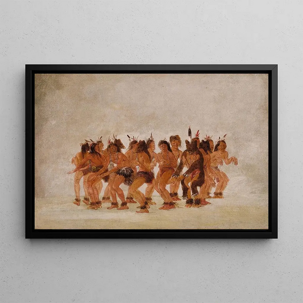 George Catlin - Bear Dance Preparing For a Bear Hunt.webp