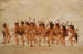 Dansande tiggare vid mynningen av floden Teton - George Catlin — vy av konstverket