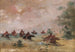 Del av krigsscenen med comanche på vilda hästar - George Catlin — vy av konstverket