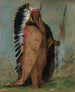 Eeh-S-Pa Black Rock, en chef med två vattenkokare - George Catlin — vy av konstverket