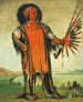 Ha-Na-T-Nu-Mak Wolf Chief Chef de la tribu - George Catlin — vy av konstverket