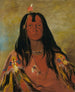 Hco-A-Hco-A-Hcotes-Min Pas de cornes sur la tête un brave - George Catlin — vy av konstverket