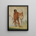 His-Oo-Sn-Chees Petit Espagnol un Guerrier - George Catlin — inramlat konstverk på väggen