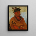 Hwchekesgga Den som dödar ledaren för Osages stam - George Catlin — inramlat konstverk på väggen