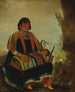 Femme de Jahksgaw med sitt barn i en vagga - George Catlin — vy av konstverket