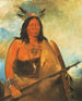 Kotsokrok Cheveux du cou des taureaux, un chef - George Catlin — vy av konstverket