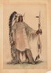 Mah-To-Toh-Pa, den Mandan-chefen - George Catlin — vy av konstverket